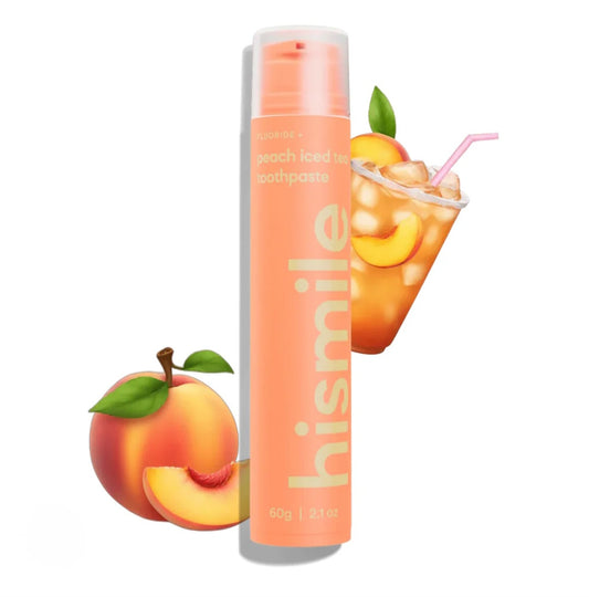 *2 Units* of Hismile Sodium Fluoride Anticavity Toothpaste Peach Iced Tea Flavor