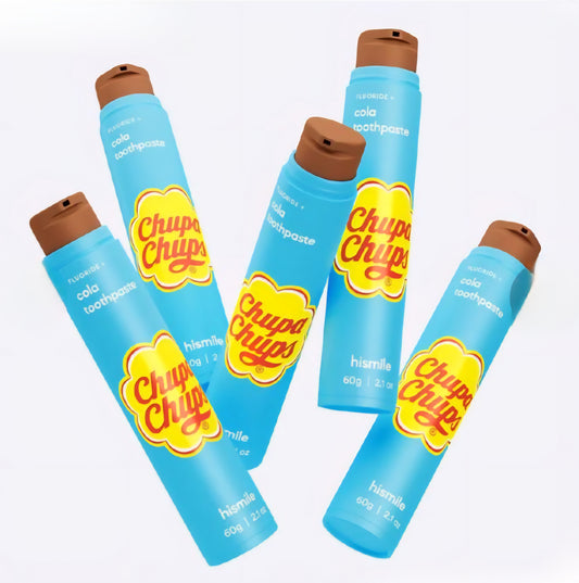 *2 Units* of Hismile Sodium Fluoride, Chupa Chup Cola Toothpaste, 2.1 oz